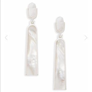 Kendra Scott Carson Statement Earrings - White